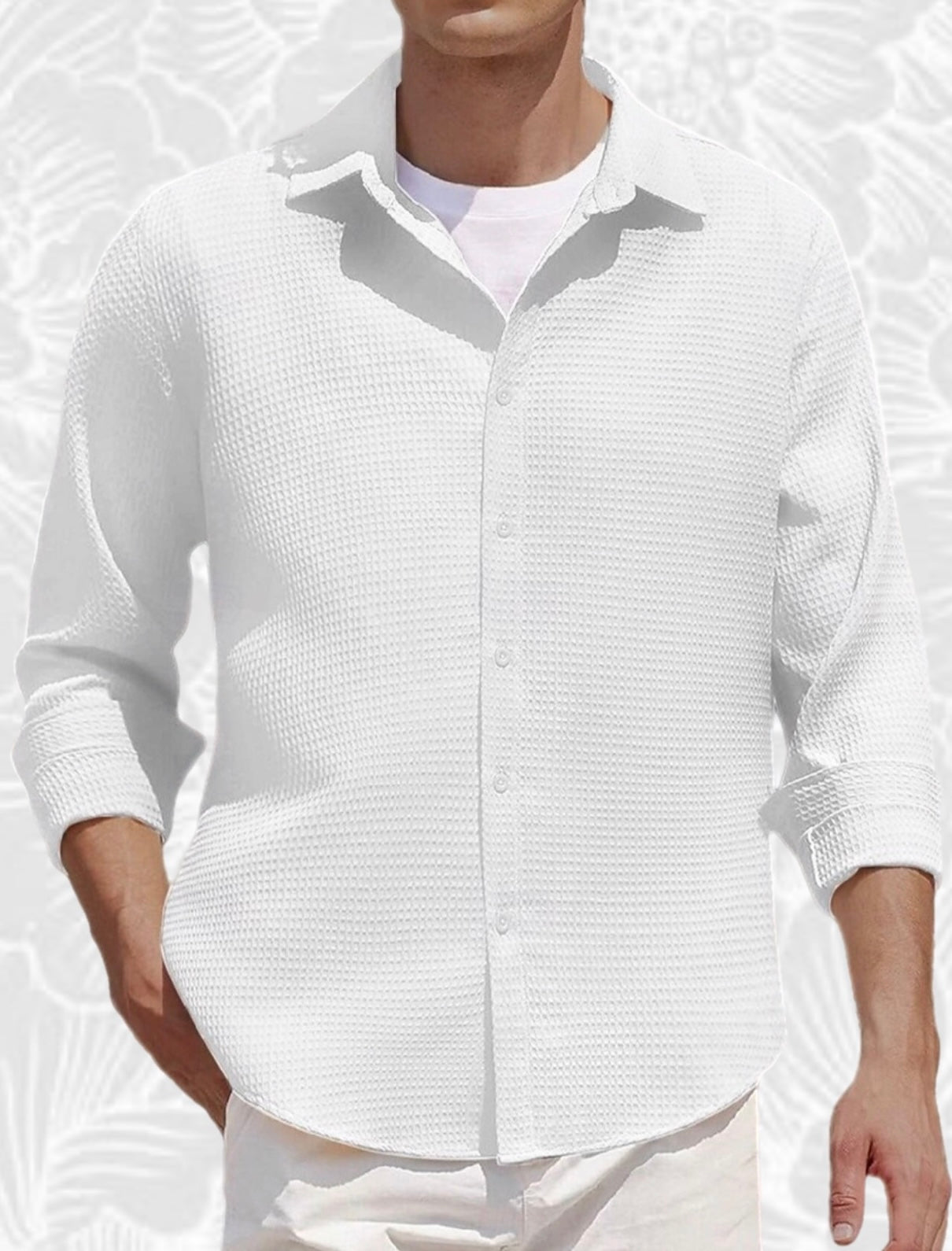 Camisa Waffle Urban – Estilo limpio, impacto máximo