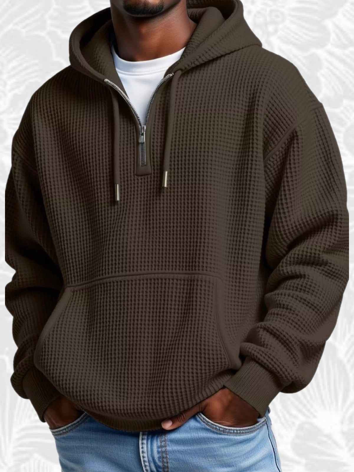 Sudadera Quarter-Zip Waffle
