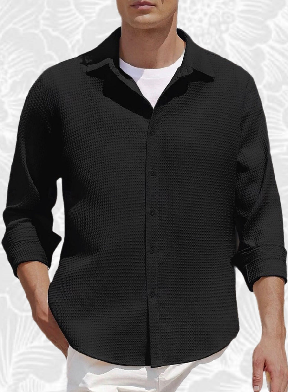 Camisa Waffle Urban – Estilo limpio, impacto máximo