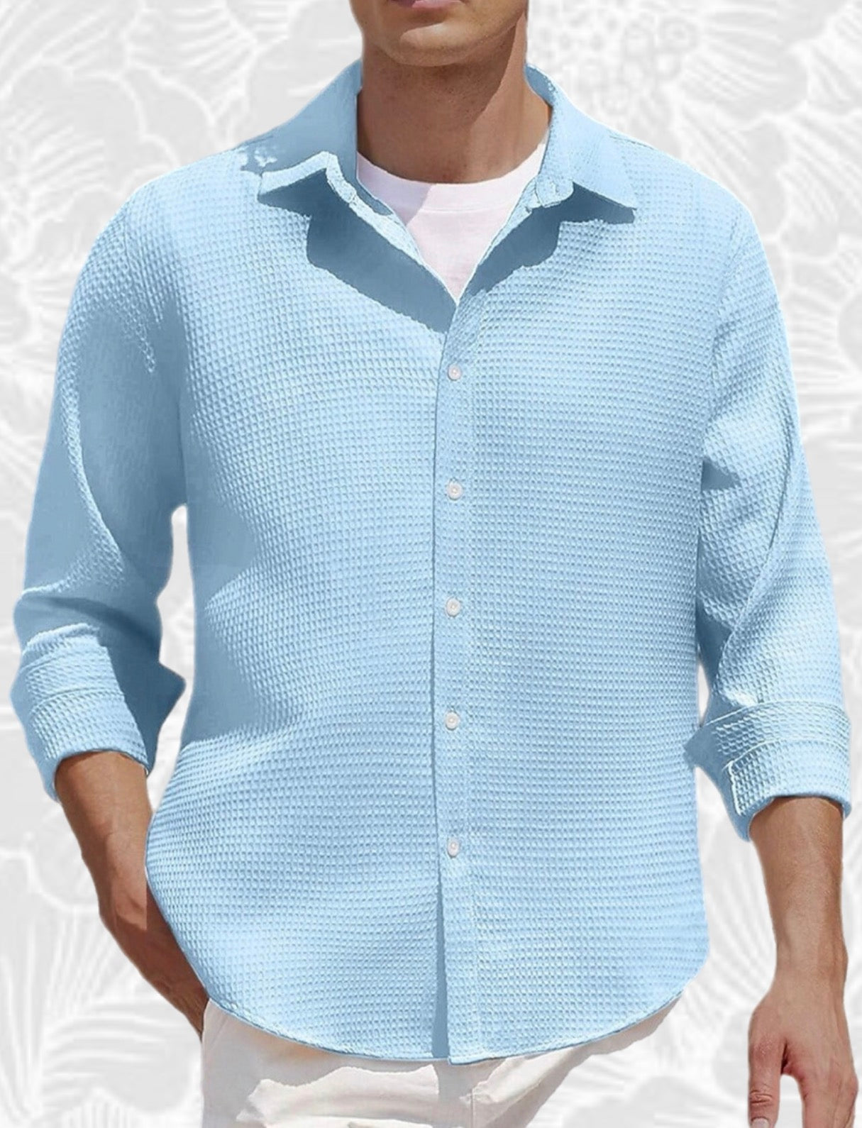 Camisa Waffle Urban – Estilo limpio, impacto máximo
